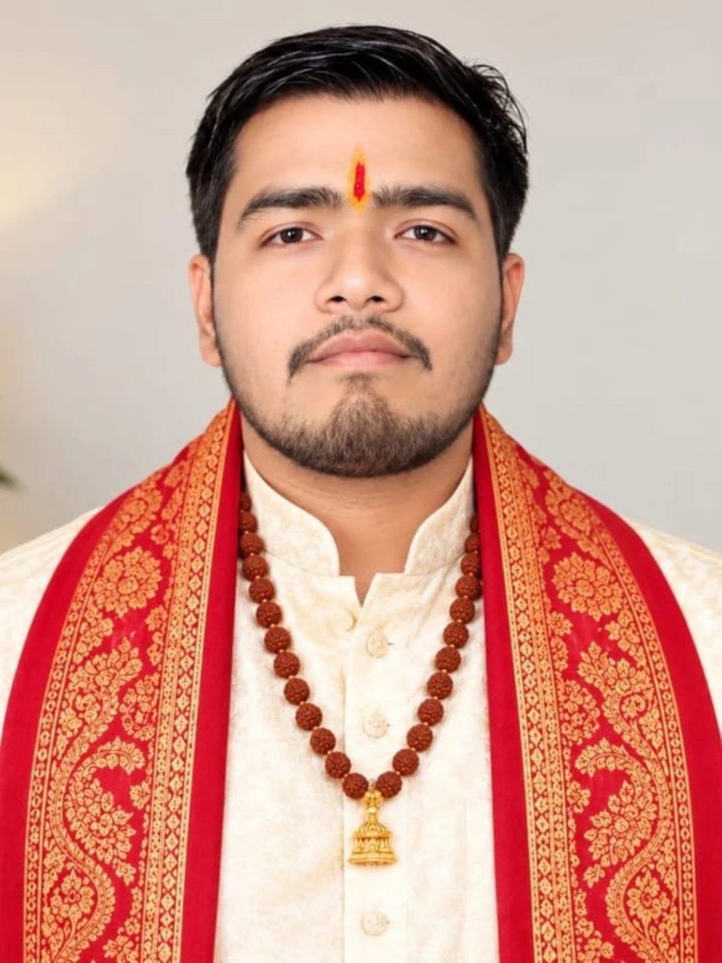 Ajit in traditional attire for Vedic astrology consultations